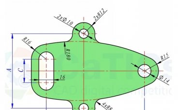 SolidWorks草图练习题之catics2D05L01-B