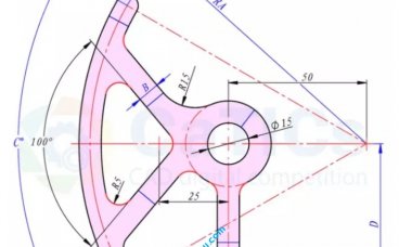 SolidWorks草图练习题之catics2D06_L05