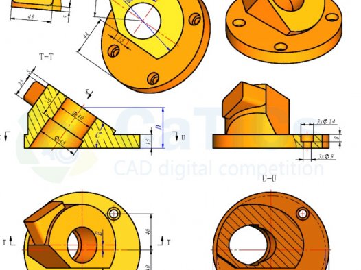 SolidWorks练习题之catics3D01-05