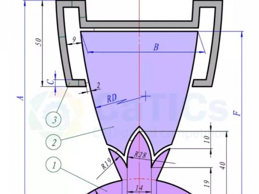SolidWorks草图练习题之catics2D07_L09