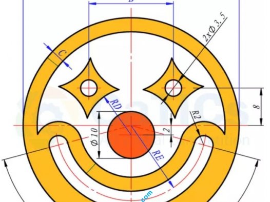 SolidWorks草图练习题之catics2D06_L07