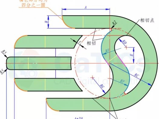 SolidWorks草图经典练习题5