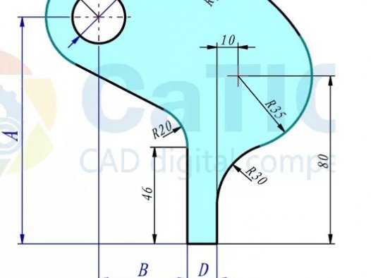 SolidWorks草图经典练习题6