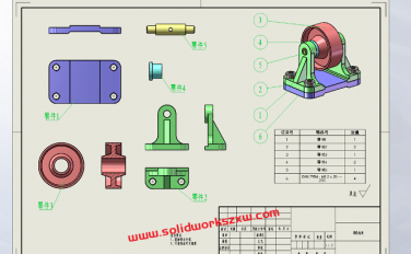 SolidWorks如何将不同的零件放在一张工程图里？